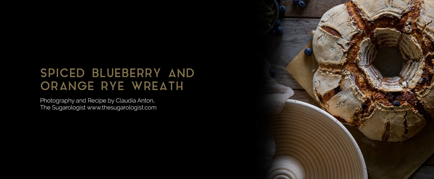 Spiced Blueberry and Orange Rye Wreath