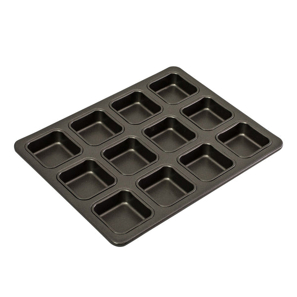 12 Cup Square Brownie Pan, 34 x 26cm/6 x 2.5cm - Non-stick