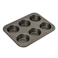 6 Cup Large Muffin Pan, 35 x 26cm/9 x 4cm - Non-stick
