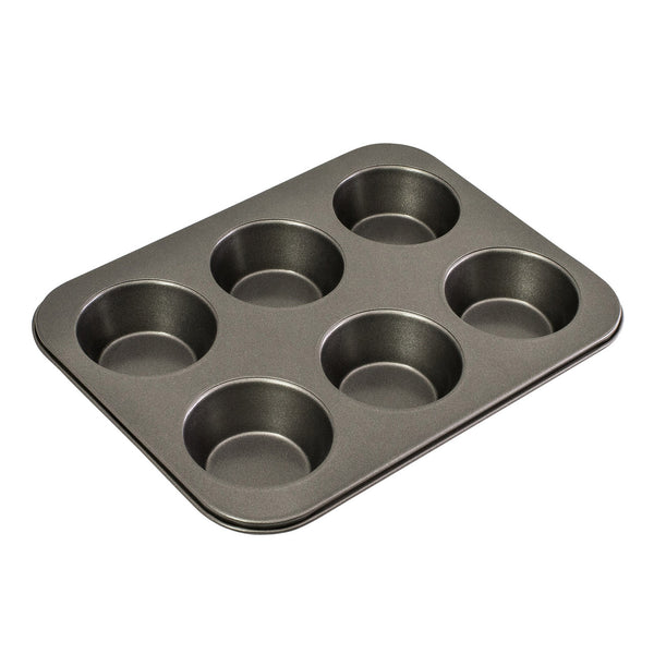 6 Cup Large Muffin Pan, 35 x 26cm/9 x 4cm - Non-stick