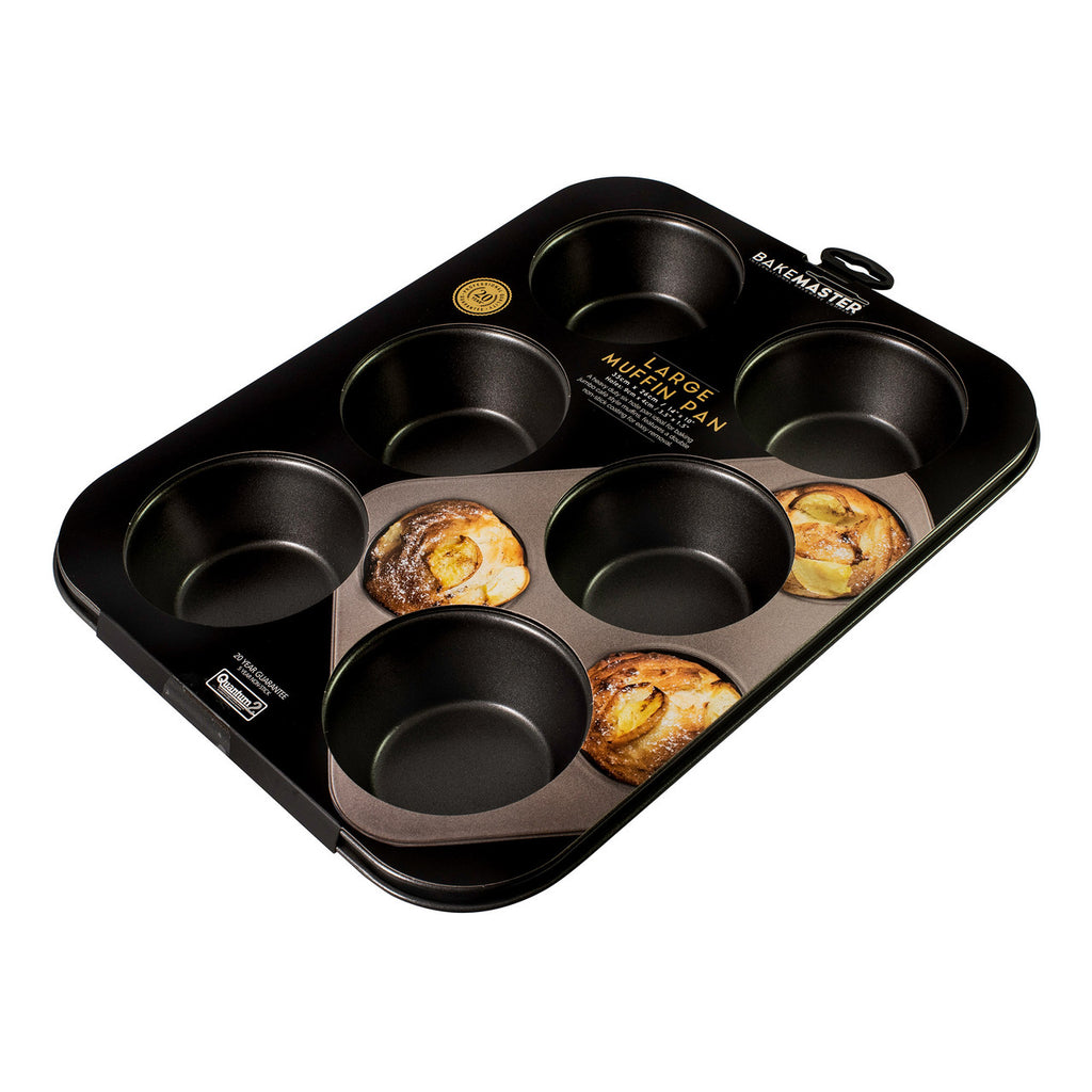 6 Cup Large Muffin Pan, 35 x 26cm/9 x 4cm - Non-stick