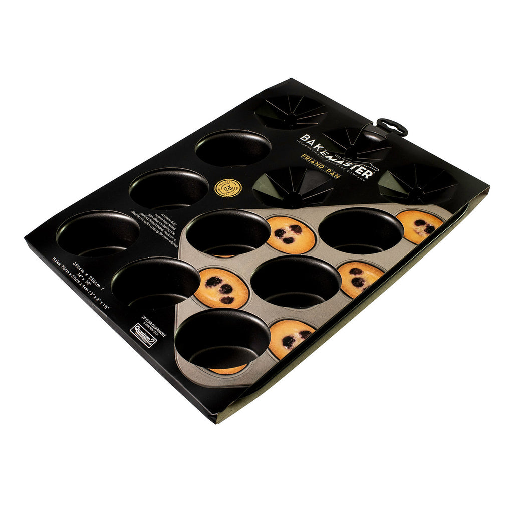 12 Cup Friand Pan, 26.5cm x 35.5cm - Non-stick