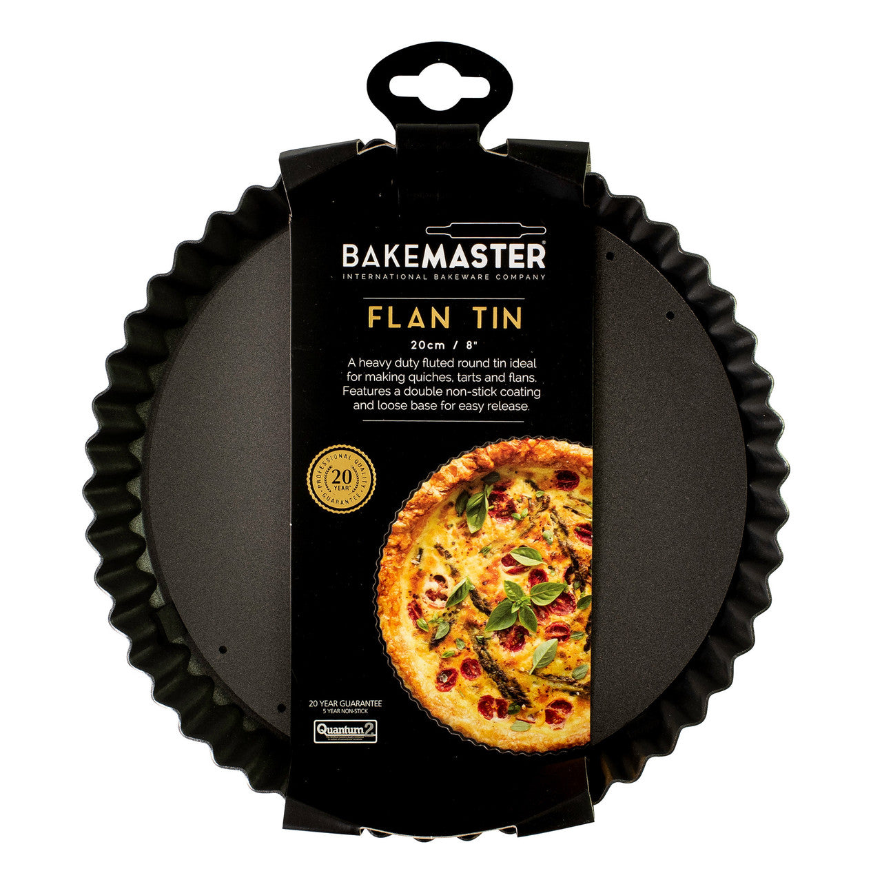 Loose Base Rnd Flan/Quiche Pan, 20Ø x 3.5cm - Non-stick
