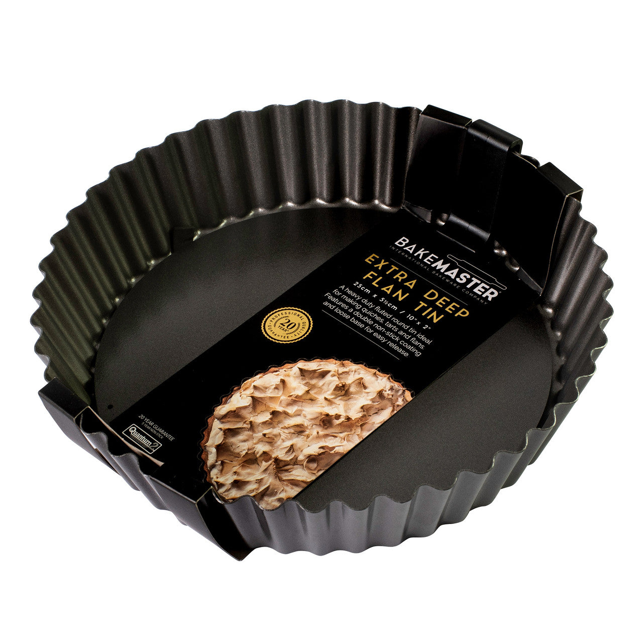 Loose Base Rnd Deep Flan/Quiche Pan, 25Ø x 5.5cm - Non-stick