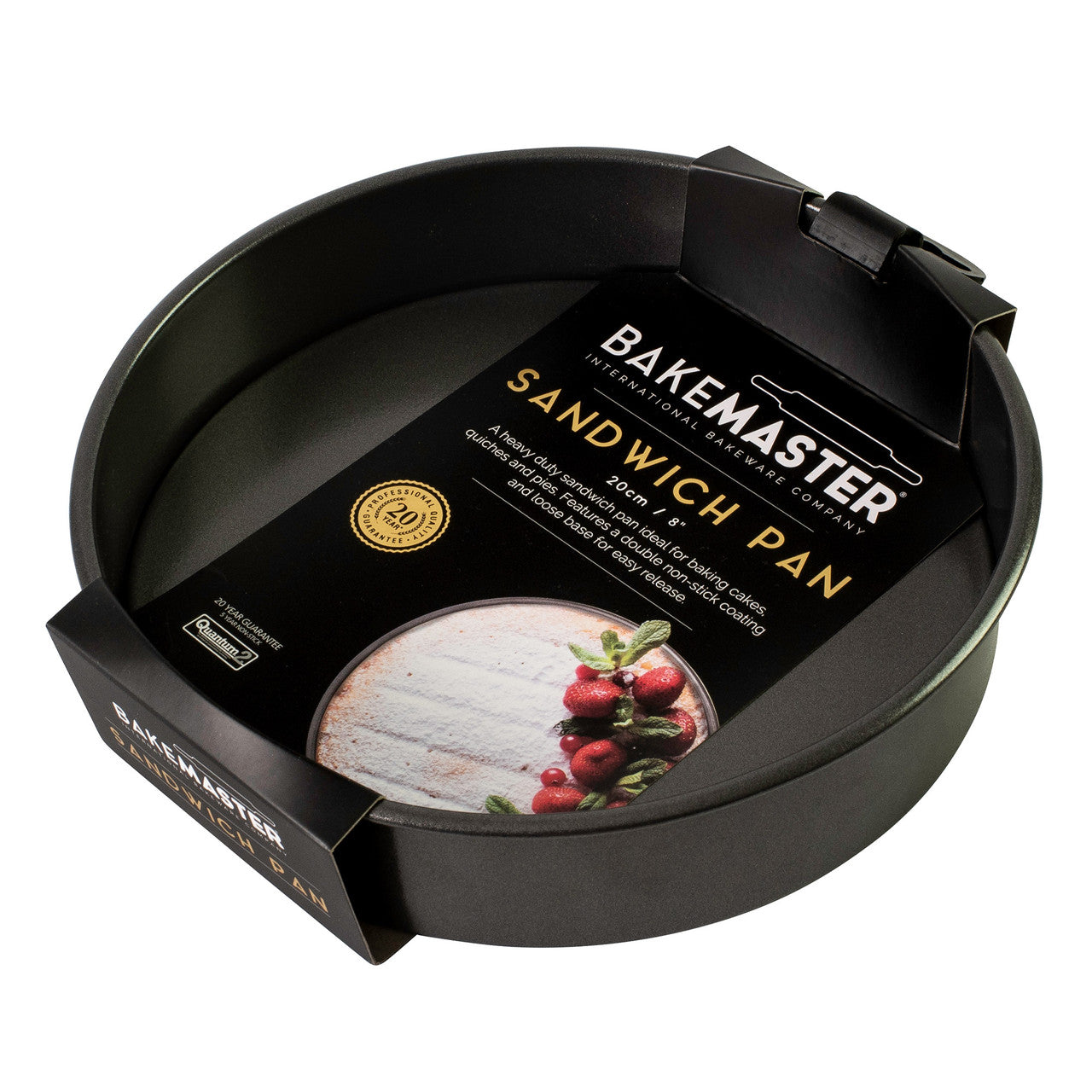 Loose Base Rnd Sandwich Pan, 20Ø x 3.5cm - Non-stick