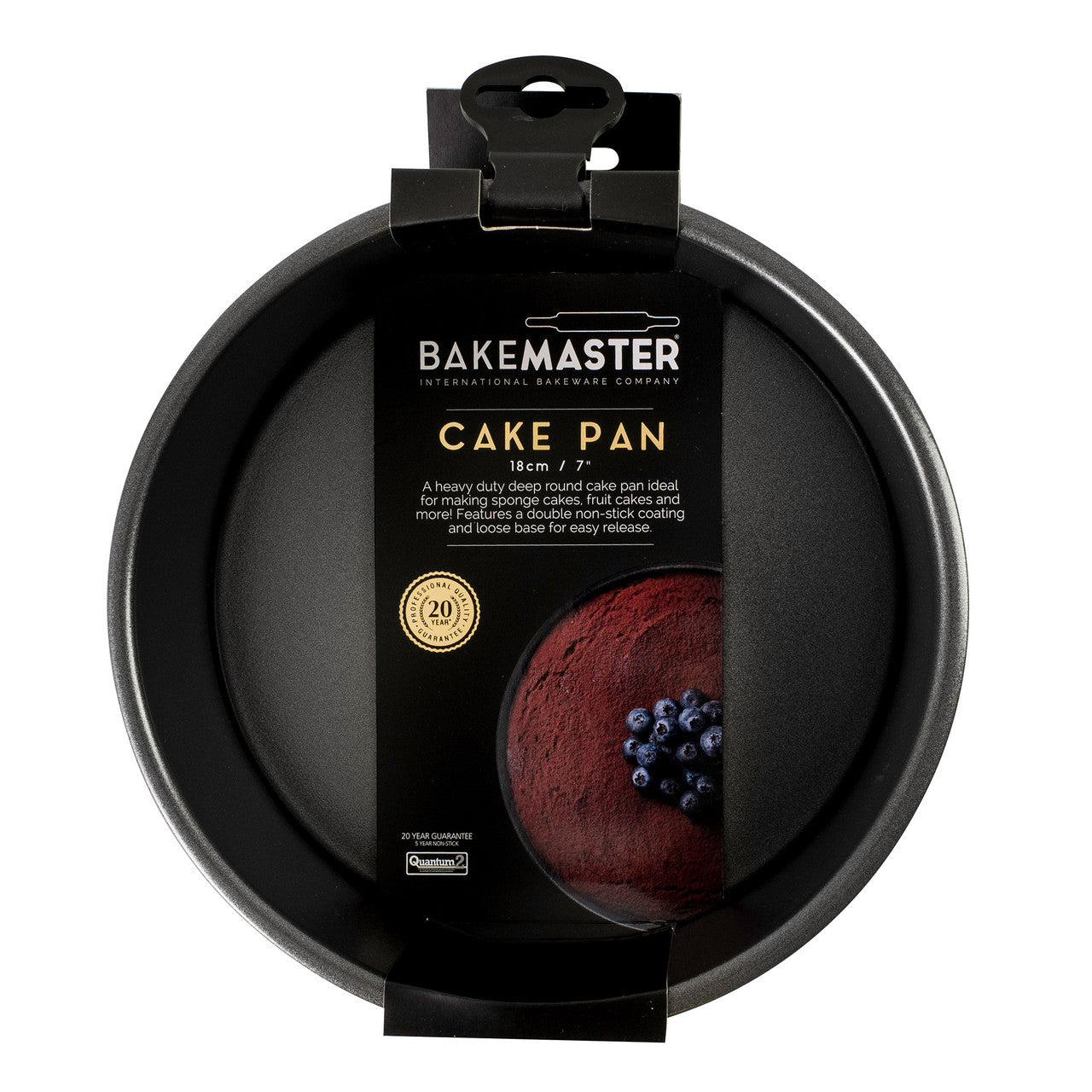 Loose Base Rnd Deep Cake Pan, 18Ø x 8cm - Non-stick