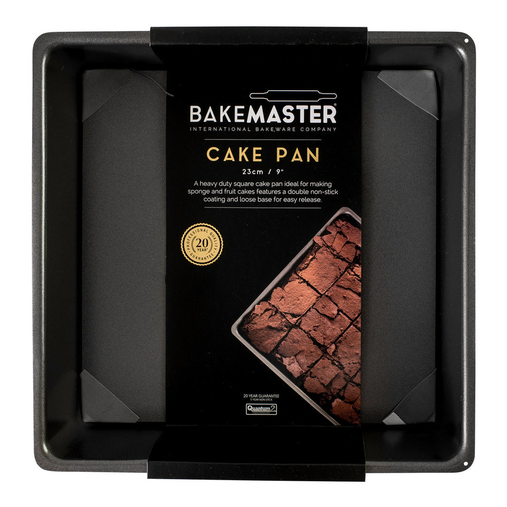 Loose Base Sq Deep Cake Pan, 23 x 23 x 7cm - Non-stick