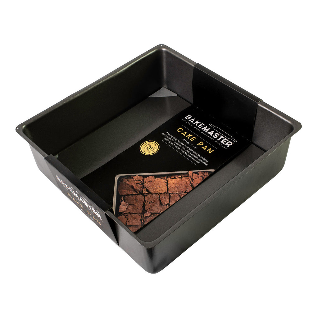 Loose Base Sq Deep Cake Pan, 25 x 25 x 8cm - Non-stick