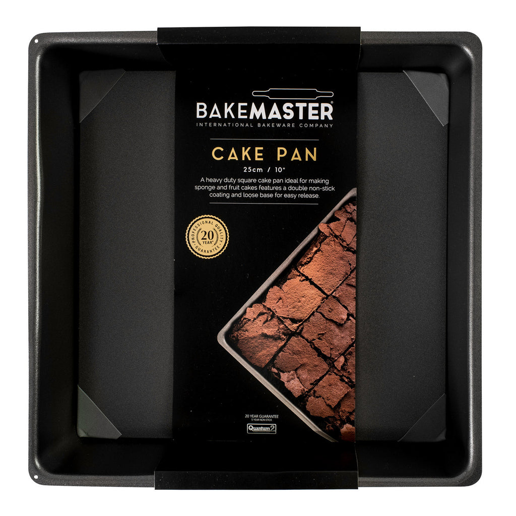 Loose Base Sq Deep Cake Pan, 25 x 25 x 8cm - Non-stick