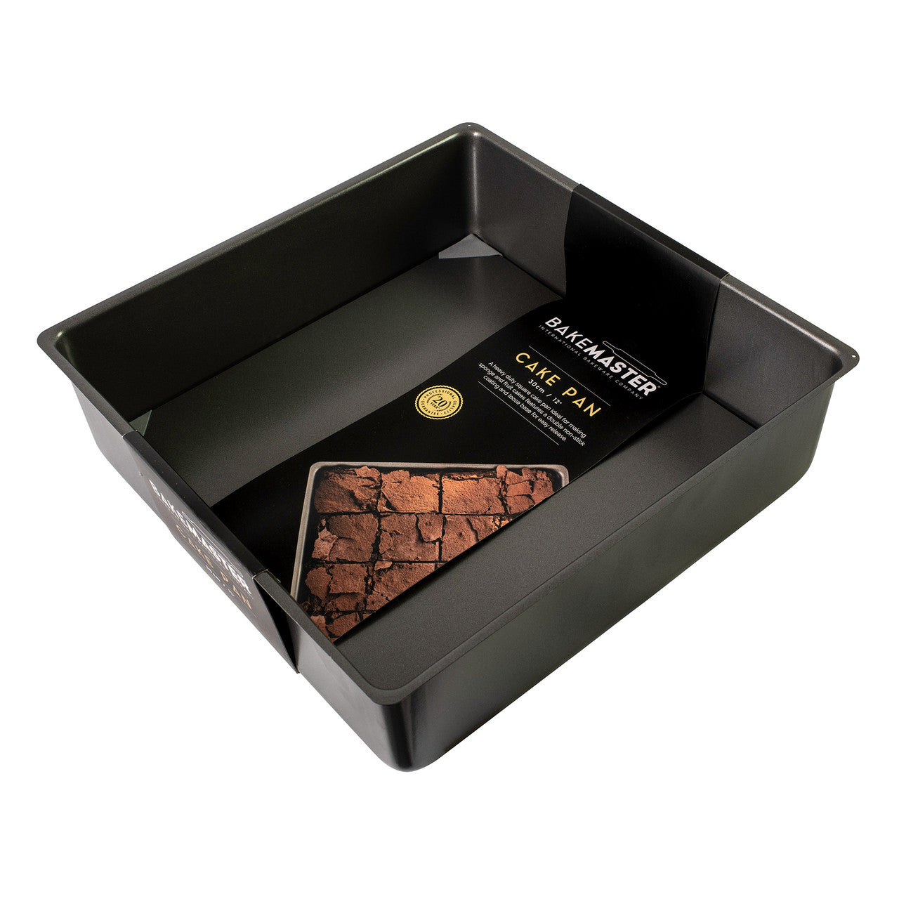 Loose Base Sq Deep Cake Pan, 30 x 30 x 9cm - Non-stick