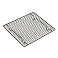 Black cooling rack on a white background