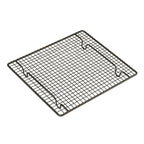 Black cooling rack on a white background