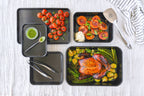 Professional Vitreous Enamel Roasting Pan, 40 x 28 x 8cm - Non-stick