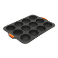 Silicone 12 Cup Dome Tray, 35.5 x 24.5cm (6.5 x 3.5cm) - Grey