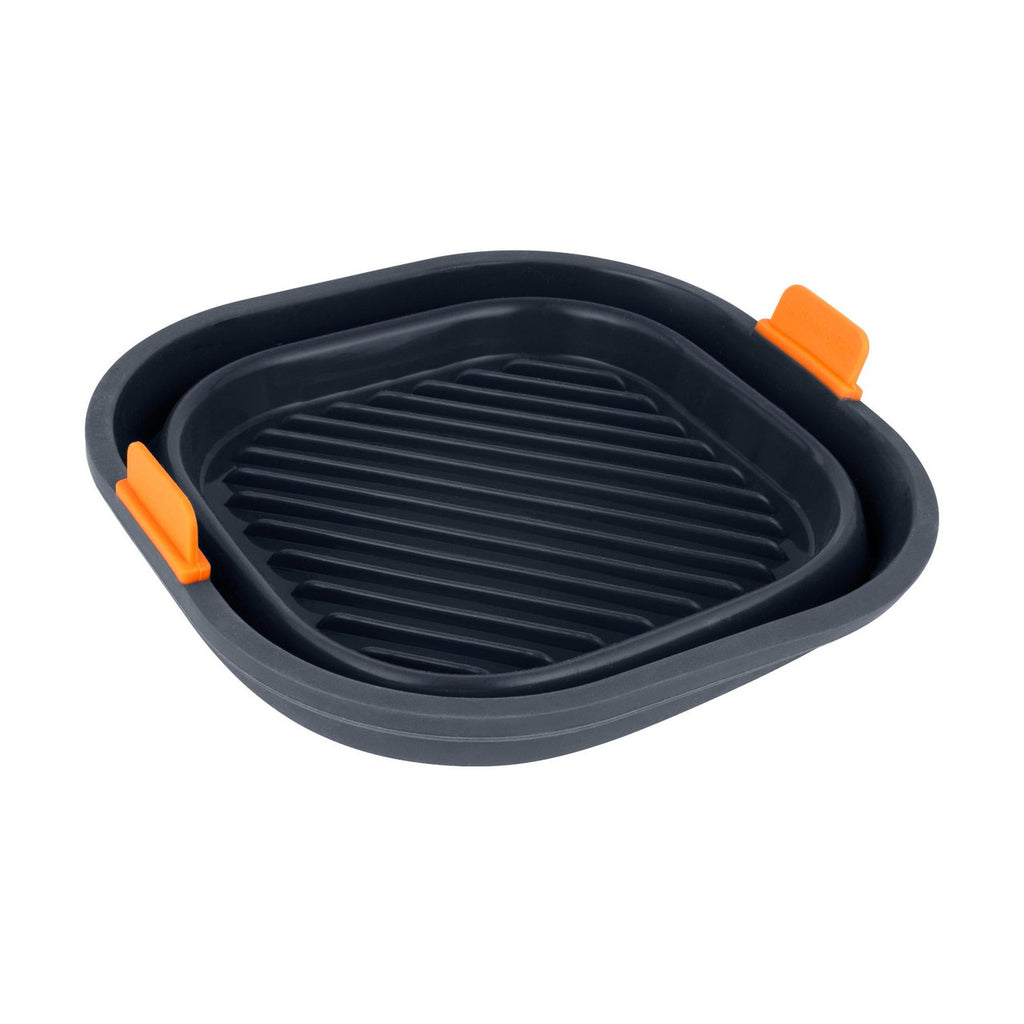 Silicone Collapsible Square Air Fryer Insert 21 x 21 x 6.5cm