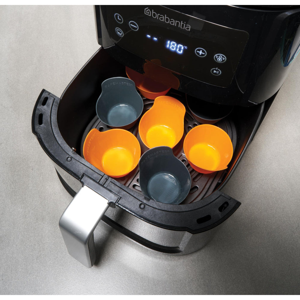 Silicone Baking Cups Set of 12 7 x 4cm
Orange/Grey