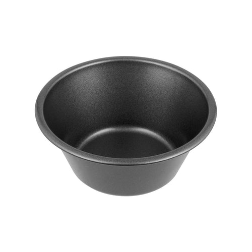 Non-stick deep pie dish, round black baking pan with flared rim