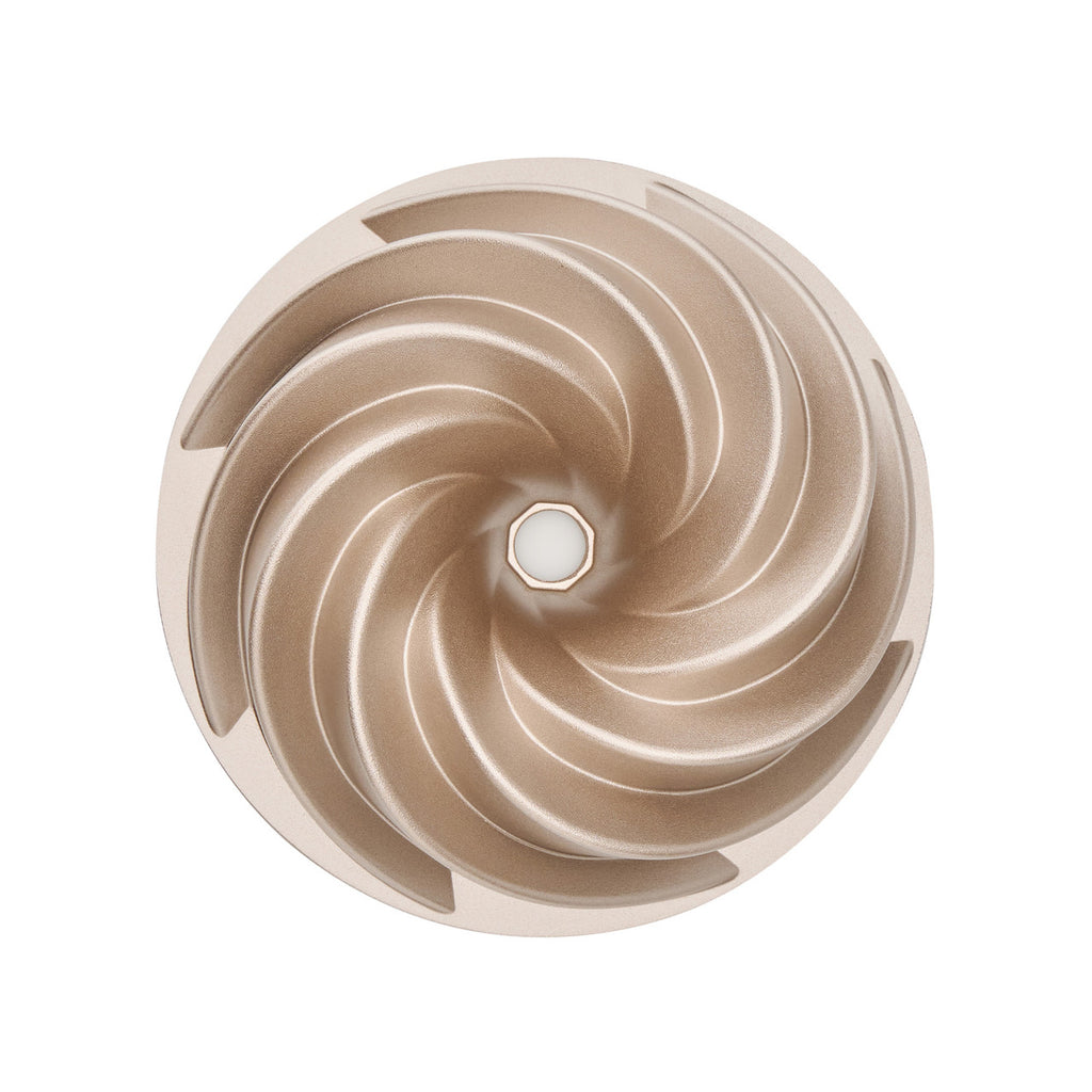 Marissa Fluted Ring Cake Pan, 24 x 24 x 9cm - Champagne