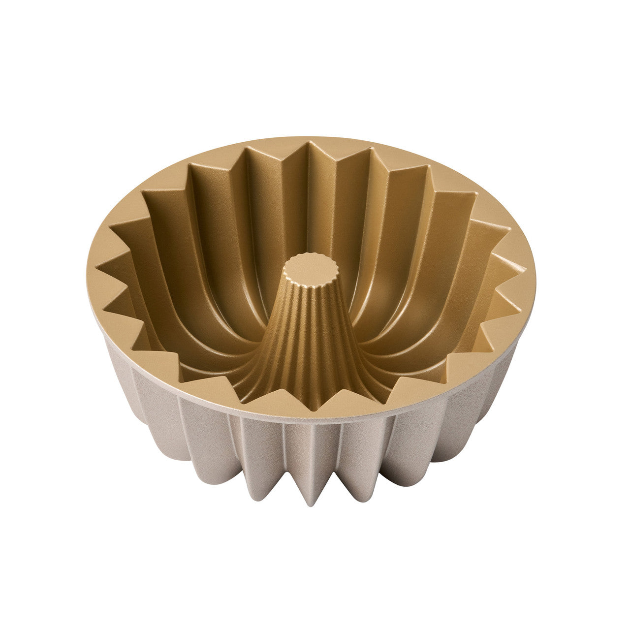 French Wreath Fluted Ring Cake Pan, 24 x 24 x 10cm - Champagne