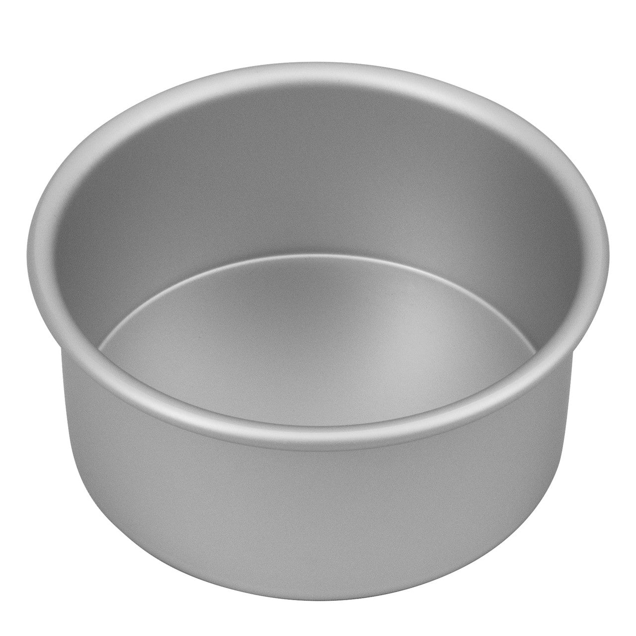 Silver Anodised  Round Cake Pan, 15 x 7.5cm
