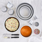 Silver Anodised  Round Cake Pan, 22.5 x 7.5cm
