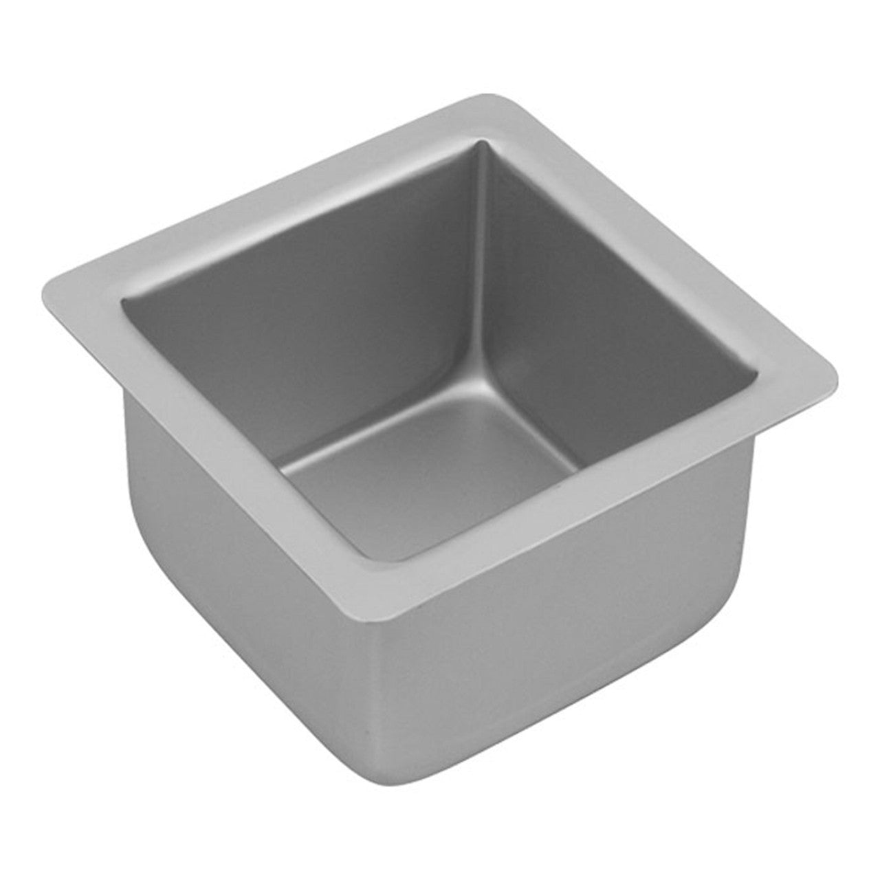 Silver Anodised  Square Cake Pan, 10 x 7.5cm