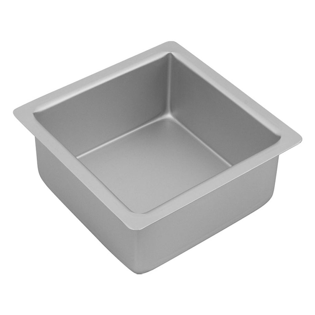 Silver Anodised  Square Cake Pan, 15 x 7.5cm