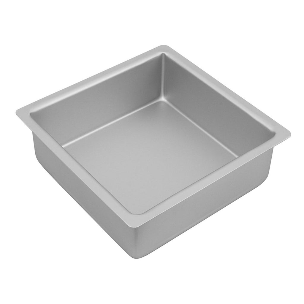 Silver Anodised  Square Cake Pan, 20 x 7.5cm