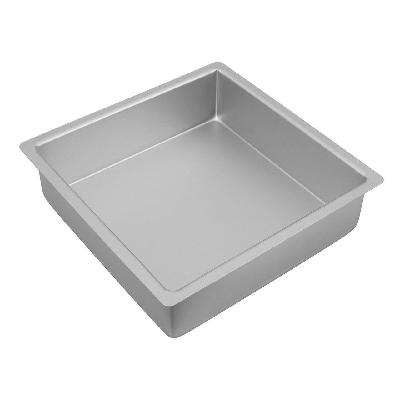 Silver Anodised  Square Cake Pan, 25 x 7.5cm