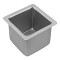 Silver Anodised  Square Deep Cake Pan, 10 x 10cm
