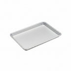 Silver anodised baking tray with raised edges, rectangular 33 x 24 cm