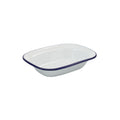 Enamel Rectangular Pie Dish 20 x 15 x 4.5cm