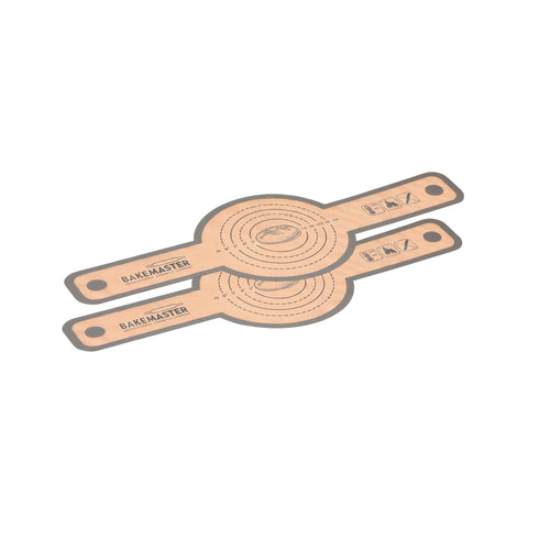 Bread sling set of 2 with tan circular center and two handle straps