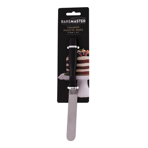 Cranked palette knife in retail blister packaging