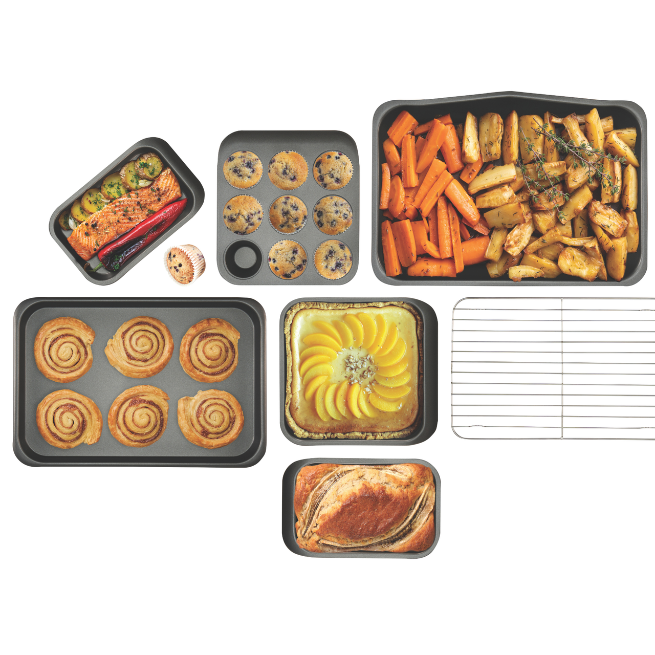 Stackable 7 Piece Bakeware Set